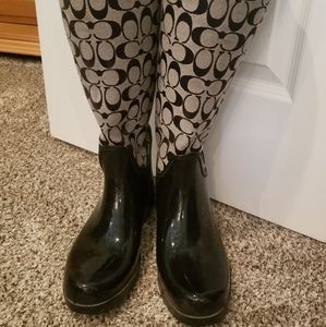 Coach rain boots